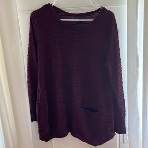 Apropos Burgundy Women’s Shirt Size L